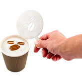 COFFEE STENCIL (85MM) - COFFEE BEANS - Mabrook Hotel Supplies